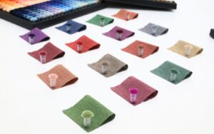 Earthy tones rugs in natural shades like olive, clay, and terracotta, styled in a warm, eco-conscious interior with soft lighting and organic textures.